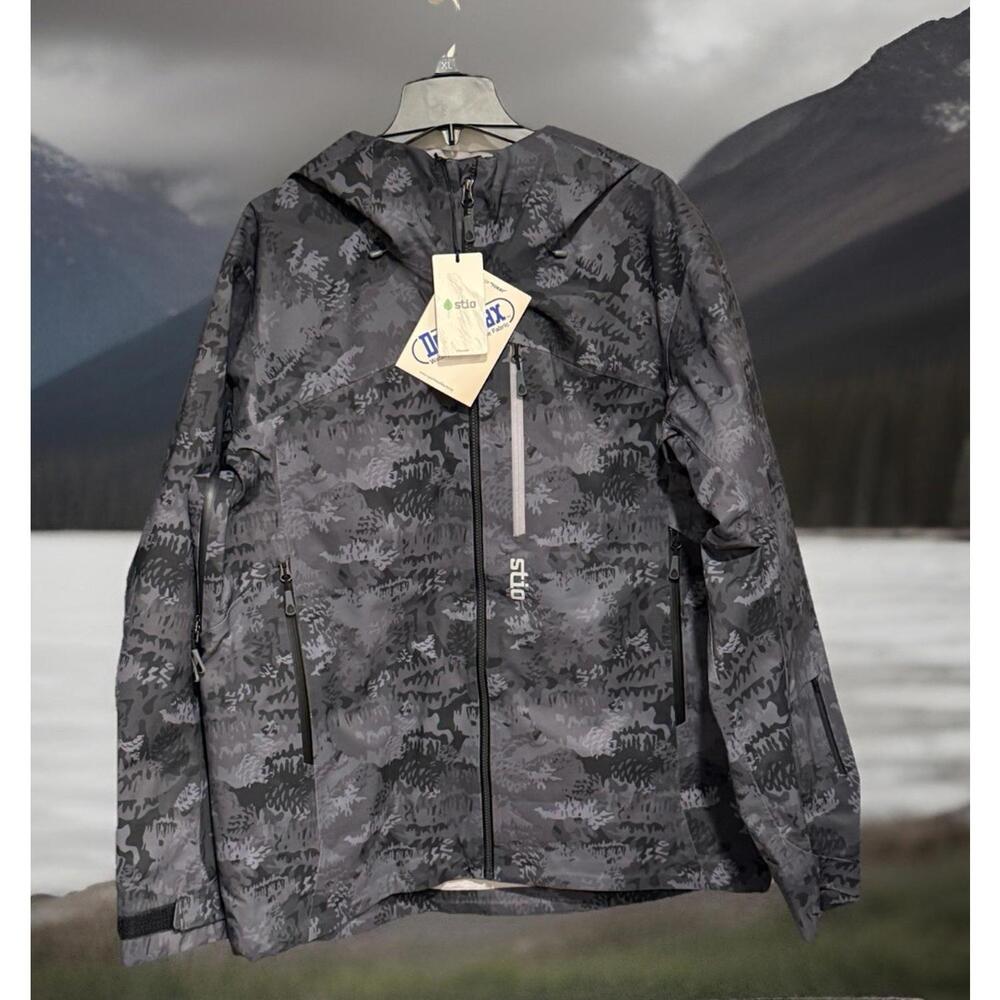 $429  Stio Environ XT Jacket Outerwear Steel Pony Whitebark Camo Men’s Size S